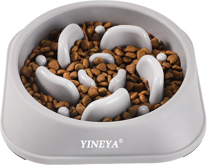 YINEYA Slow Feeder Dog Bowls, Pet Supplies That Slow Down Eating, Pet Food Bowls, Maze Dog Puzzle Feeder for Medium Breed by YINEYA