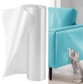 SenseYo Anti Cat Scratch Furniture Protector 118" x 12" Sticky Couch Protector Pet Scratching Deterrent Tape from Cat Dog Claws for Sofa Corners Walls Doors Bed by SenseYo