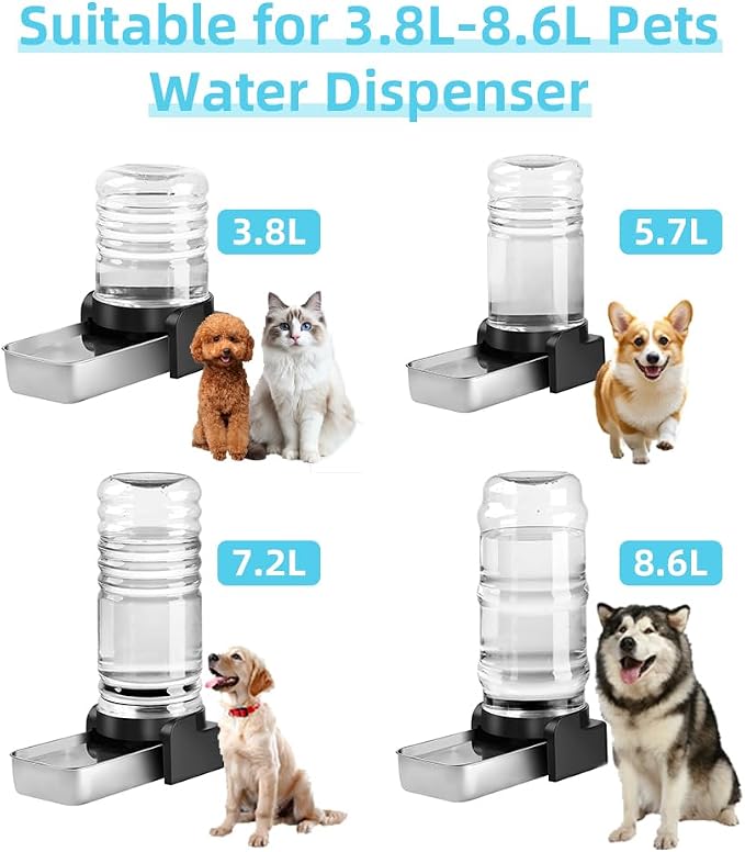Marchul 6-Pack Dog Water Dispenser Replacement Filters, Pet Water Filter Replacement for 3.8L/5.7L/7.2L/8.6L, Triple Filtration Cat Water Dispenser Filter, Water Feeder Filter for Cats and Dogs - Image 4
