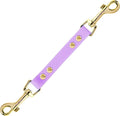 PetBonus Dog Collar Safety Clip, Waterproof Backup Safety Strap | Prong Collar to Harness Connector, Escape Proof, Odor Proof, Easy to Clean, Double Ended Clasp for Training Walking, Purple by Petbonus