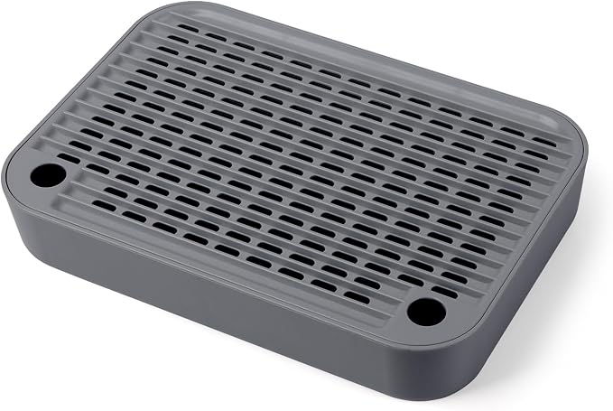 Cat Litter Box Step with Filter Function, Non-Slip Cat Step, Dark Grey | Double Layer Litter Box Ramp for Kitten & Elderly Cats, Litter Catcher for Automatic Cat Litter Box, Easy to Clean - Image 8