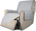 Easy-Going Recliner Chair Slipcover Reversible Sofa Cover Water Resistant Couch Cover Furniture Protector with Elastic Straps for Pets Dog (Recliner 22 inch, Light Gray/Ivory) | Machine Washable Slipcover For Dogs, Water Resistant Furniture Mat For Liv... by Easy-Going