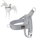 Plutus Pet No Pull Dog Harness for Large Dogs, Breathable Mesh Padded | Adjustable Reflective with Handle, Escape Proof, Quick Fit Pet Vest, Front Clip, for Training and Walking, Gray, XL by PLUTUSPET