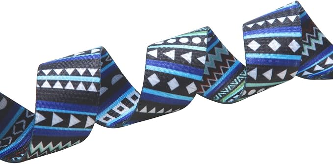 Mihqy Dog Collar and Leash Set, for Small Dogs, Bohemian Blue Set,XS | with Bohemia Tribal Geometric Patterns, Adjustable for Small Medium Large Dogs, Comfortable for Walks and Outdoor Hikes - Image 3