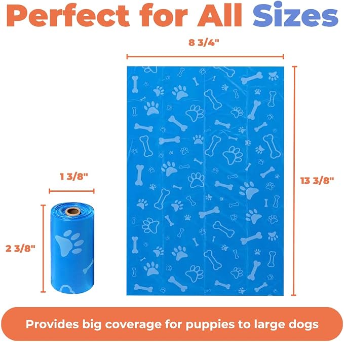 Best Pet Supplies Poop Bags for Dogs - Assorted Colors, 240 Count | Scented, Leak-proof, Easy-Tear perforations, 15 Thick Bags per roll, Outdoor Walking & Travel, Fits Standard Holders - Image 5