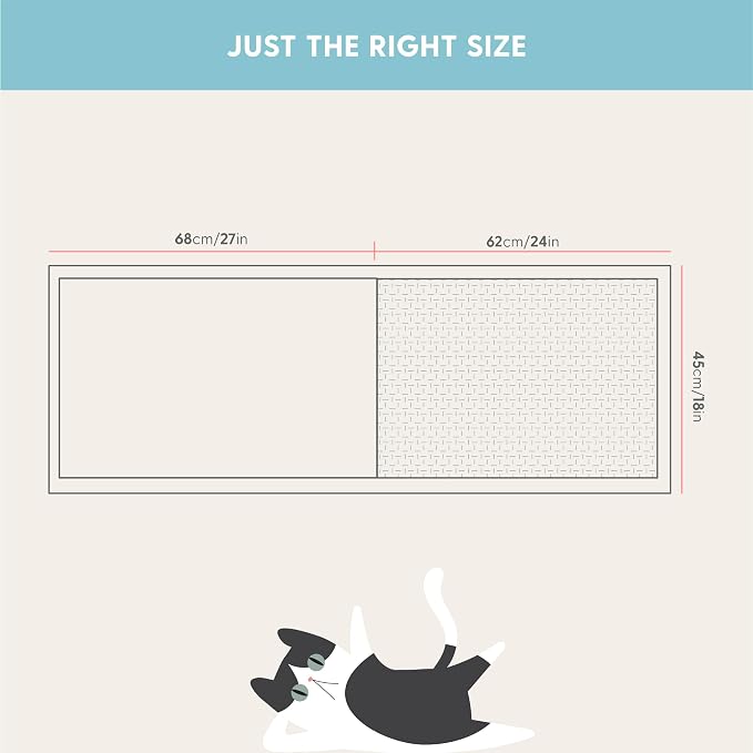 The Cat Ladies Cat Scratch Furniture Protector Mat - Couch Protector from Claws - Anti Scratch Furniture Protectors from Cats Scratching - Sisal Scratcher Pad - Beige - Image 8