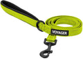 Best Pet Supplies Voyager Nylon Dog Leash - Lime Green, Medium | 5ft in Length, 3/4" in Width, Reflective, Soft Neoprene Handle, Heavy Duty Metal Clips for Running, Walking & Training by BestPetSuppliesLLC
