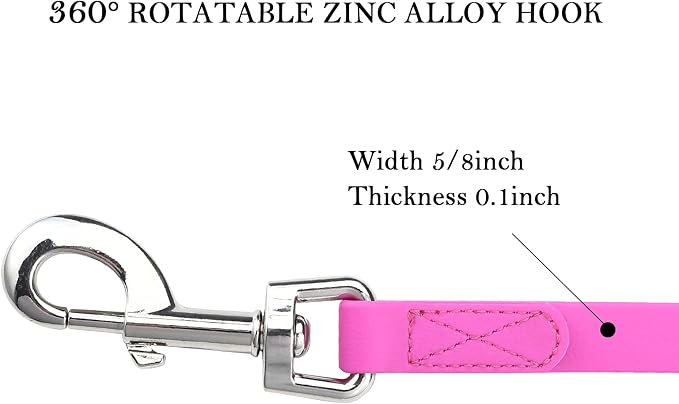 Waterproof Long Leash Durable Dog Recall Training Lead Great for Outdoor Hiking, Training, Yard, Beach and Swimming (Purple, 10ft) - Image 5