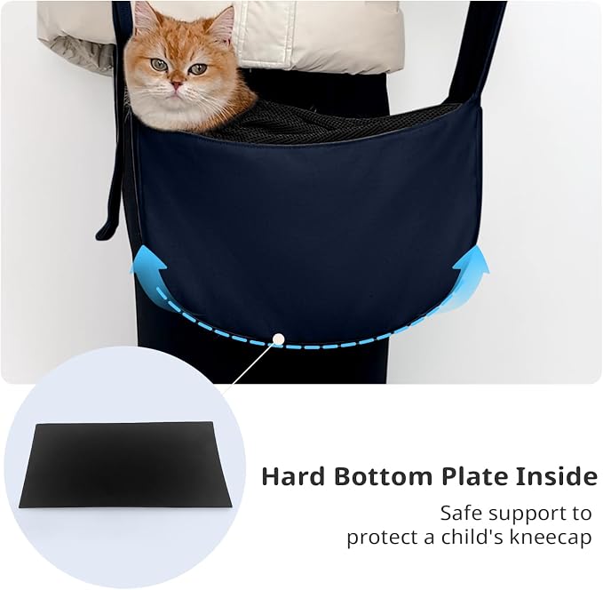 ONECUTE Dog Sling Carrier 15 lbs, Small Dog Carrier Sling for Cat & Puppies | Suitable For Carrying Pet 3-10lbs, Spacious Space So Pets Will Not Be Crowded, Adjustable Shoulder Straps And Breathable Mesh - Image 5