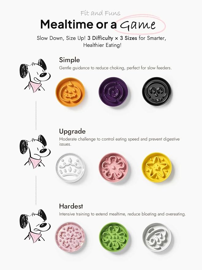 LE TAUCI Ceramic Slow Feeder Dog Bowls Small Breed, 0.6 Cups Dog Food Dish for Fast Eaters, Puzzle Bowl for Small Dogs and Cats,Sakura Pink - Image 9