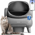 Neakasa M1 Plus Open-Top Self-Cleaning Cat Litter Box, 360° Safety Sensors, Advanced Odor & Leak Control, Automatic for Large & Multi-Cat Homes, Litter Mat & 2 Rolls Refill Bags Included by Neakasa