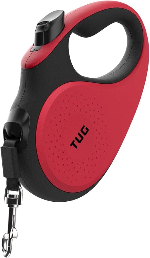 TUG Original Retractable Dog Leash, 16 ft (Medium, Red) | 360° Tangle-Free Retraction, 16 ft Tape, Quick Thumb Lock, Anti-Slip Handle, For Dogs Under 55 lbs - Image 4