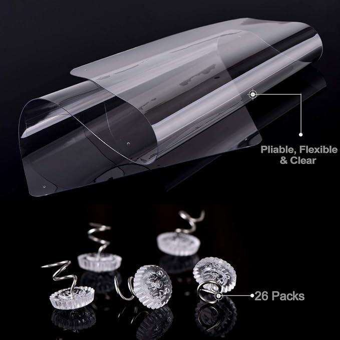 In hand Furniture Scratch Guards, 4PCS X-Large Premium Flexible Vinyl Cat Couch Protector Guards with Pins No Adhesive for Protecting Your Upholstered Furniture, Cat Scratch Deterrent Pad - Image 2