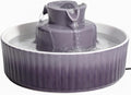 Ceramic Cat Water Fountain, 2.1L/71oz Cupcake Pet Water Fountain | Gradient Purple Automatic Pet Water Fountain For Cats & Dogs, Double Filtration, Easy To Clean, 360° Circulating Water Design by Waatoos
