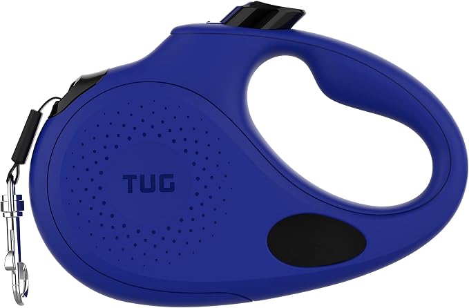 TUG Oval 360° Tangle-Free Retractable Dog Leash with Integrated Waste Bag Dispenser (Large, Blue) - Image 6