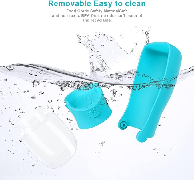Portable Dog Small Animals Water Bottle for Walking 19 OZ or 12 OZ Pet Water Bottles for Puppy Medium Large Dogs Little Animals Water Dispenser Dog Small Animals Water Bowl - Image 4