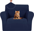 MAXIJIN Chair Covers for Living Room 1 Piece Stretch Sofa Chair Slipcovers with Arms (31"-46") Furniture Protector for Dog Pet Couch Armchair Cover (Chair, Diamond Pattern Navy Blue) by MAXIJIN