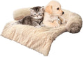 Luxurious Calming Dogs/Cats Bed Mats, Dog Pad Washable Removable Couch Cover, Plush Long Fur Mat for Pets, Waterproof Lining, Perfect for Small, Medium and Large Dogs and Cats (Beige, 34"x30") by Tinaco