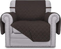 Easy-Going Reversible Couch Cover, Small Chair, Chocolate/Chocolate | Machine Washable Slipcover For Dogs, Water Resistant Furniture Mat For Living Room, Non-Slip Sofa Cover, Pet Friendly by Easy-Going