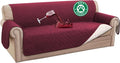 Turquoize 100% Waterproof Couch Cover Sofa Covers Washable Couch Covers for 3 Cushion Couch Pet Friendly Triple Non-Slip Couch Cover for Dogs Furniture Covers for Pets, Kids,Dog (Sofa 70", Burgundy) by Turquoize