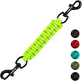 PetBonus Dog Collar Safety Clip, Handmade Prong Collar to Harness Connector | Dog Leash Backup Safety Strap, Escape Proof, Double Ended Clasp, Lead Connector for Pinch Collar, Harness (Neon Green) by Petbonus