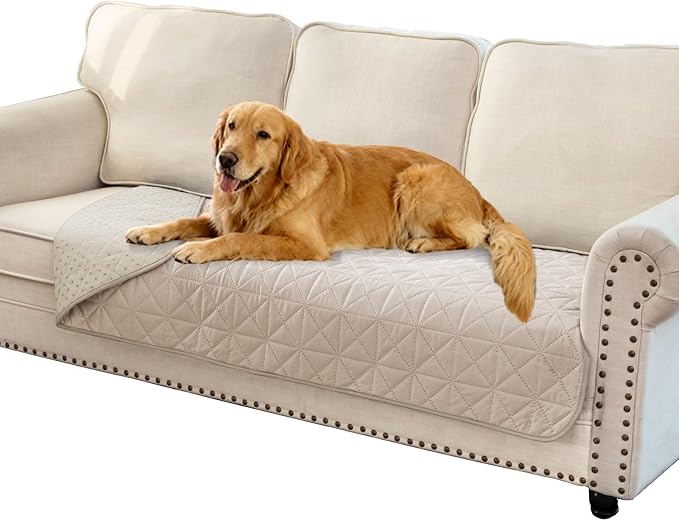 Ameritex Sofa Cover Waterproof for Seats Couch Cover for Dogs Pet Couch Cover Velvet for Chair Loveseat Sofa Machine Washable - Image 6