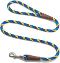 Mendota Pet Snap Leash - British-Style Braided Dog Lead, Made in The USA - Sunset, 3/8 in x 4 ft - for Small/Medium Breeds by MendotaPet