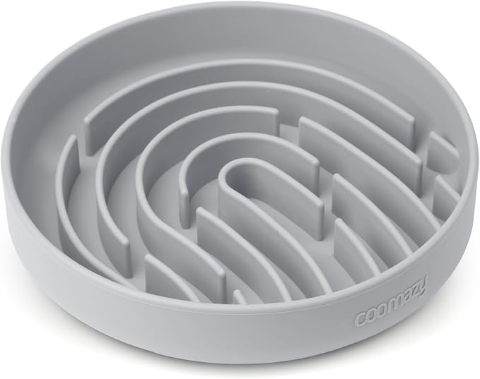 Coomazy Slow Feeder Dog Bowls, Silicone Anti Choking Puzzle Dog Food Bowl | Interactive Pet Slow Eating Bowl,Prevent Overeating Keeps Dogs Busy,for small and large dogs by Coomazy