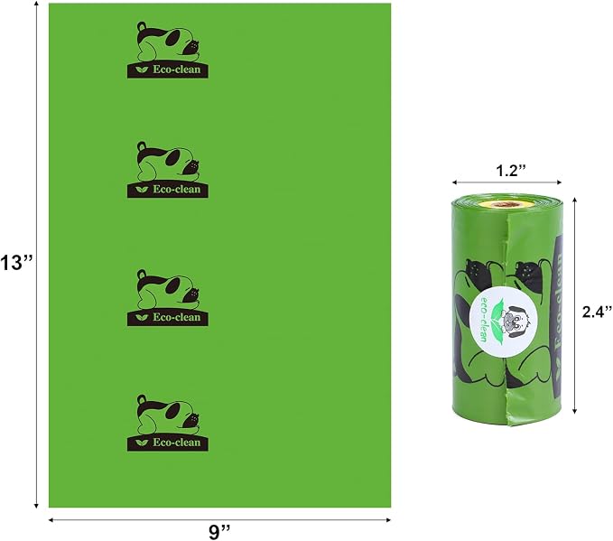 ECO-CLEAN Dog Poop Bags with 3 Bags Left Indicator - 360 Count | Extra Thick and Leak Proof Pet Waste Bags with 1 dispenser, Unscented - Image 5