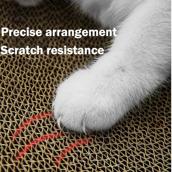 cat Scratcher. Cat Scratching Board with Catnip and Durable Corrugated Scraper. Moderm Reversible Scratching Post for Cats. Protect Your Furniture. Catnip Included. Scratch pad - Image 6