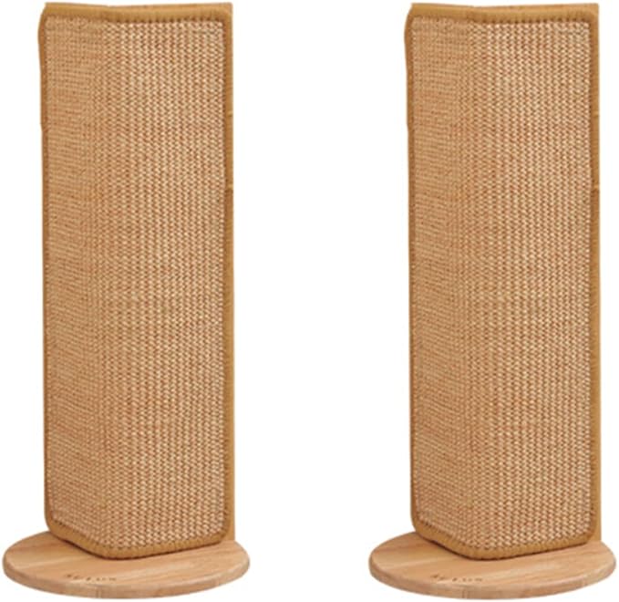 SHENGOCASE 2-Pack 20.5" Tall Wall Sofa Couch Corner Cat Sisal Scratcher,Scratching Post,Replaceable Sisal Scratch Pad Mat, Couch Protector by SHENGOCASE