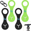 Dog Poop Bag Holder for Leash Waste Bag Carrier Dog Poop Bag Dispenser for Walking Running Bicycle Accessory 4 Pieces (Black + Green) by PuppyDoggy