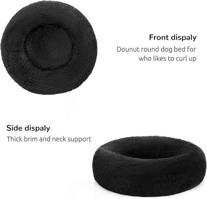 HACHIKITTY Calming Donut Cuddler Dog Bed, Indoor Puppy Beds for Large Dogs, XLarge 36'' - Image 4