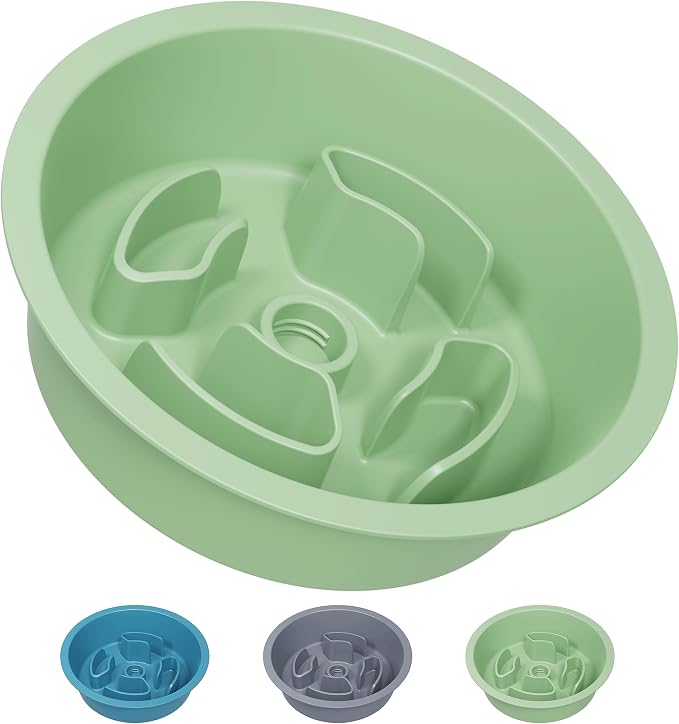 AVERYDAY Slow Feeder Dog Bowls for Medium Breeds Fits Raised Feeding Station, Puzzle Dog Food Bowls to Slow Down Eating, Dogs Feeding Bowl with Non-Slip, Slows Feeder Pet Bowl for Wet and Dry Food by YourAveryDay