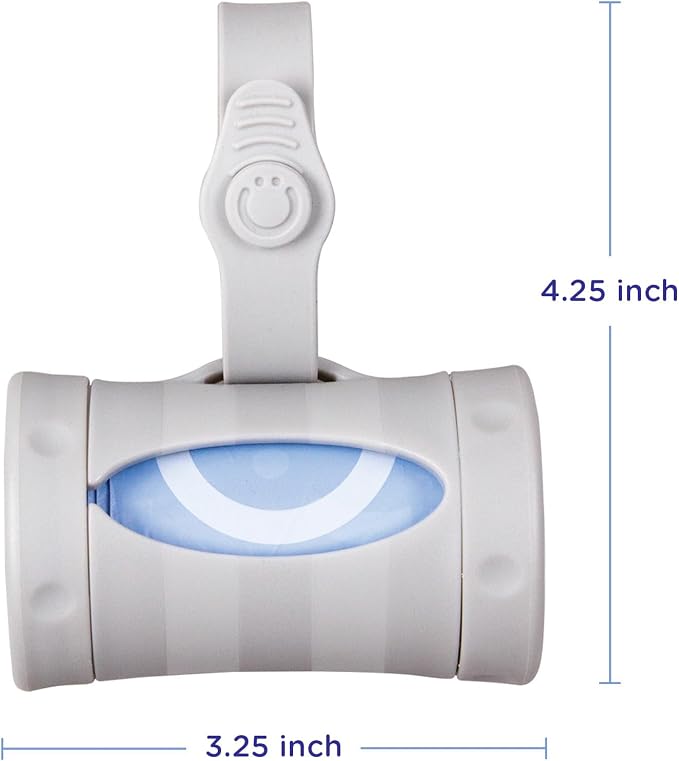 Ubbi Retractable Bag Dispenser for Diaper Bag Value Set, Gray | Portable Bag Holder for Travel, Clips to Stroller or Diaper Bag, Newborn Baby Essentials, Includes 60 Lavender Scented Bags - Image 6