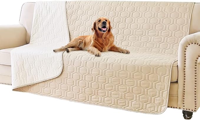Tcksstex Waterproof and Anti-Slip Dog Bed Cover and Pet Blanket Sofa Pet Bed Mat ，car Incontinence Mattress Protectors Furniture Couch Cover for Most Cats Dogs, Pets by TcksstexFauxFurDogBedCover