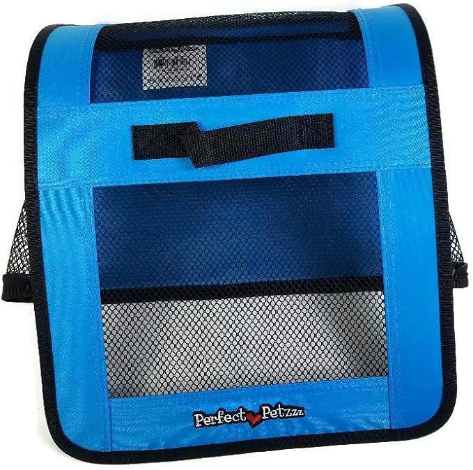 Pet Travel Bag for Originals & Minis, Small Pet Carrier w/Mesh & Nylon Lining, Dog Carrier for Medium Dogs, Versatile Kitten Carrier & Puppy Carrier, Easy to Clean, Blue - Perfect Petzzz - Image 6