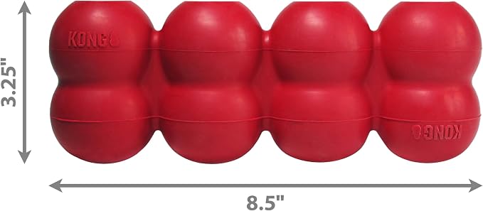 KONG Goodie Ribbon, Stuffable Natural Rubber Dog Toy, for Large Dogs | Stuffable Bone-Shaped Rubber Toy with Four Fillable Goodie Grippers for Fun, Treat-Based Enrichment Play - Image 4
