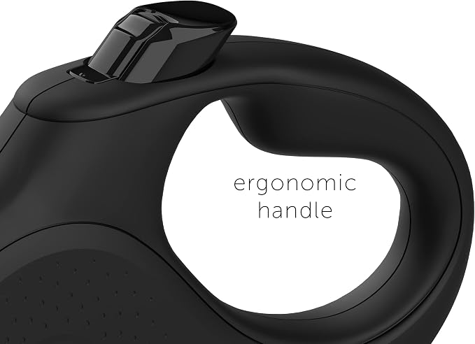 TUG Monochrome XL Retractable Dog Leash, 26 ft (Extra Large, Black) | 360° Tangle-Free Retraction, 26 ft Tape, Quick Thumb Lock, Anti-Slip Handle, For Dogs Under 110 lbs - Image 3