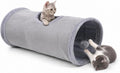 Cat Tunnel, 20" Cat Tube with Play Ball | Long Plush Indoor Cat Toys for Cat, Puppy, Kitty, Kitten, Rabbit (Small) by Unknown