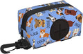 Dog Poop Bag Holder for Leashes - Lightweight Pet Waste Bags Dispenser Doggy Zippered Pouch for Puppy Walking Accessories(Cute Dog) by Xalvyriehf