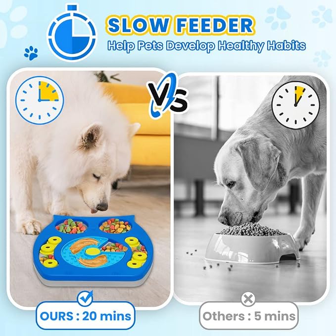 Joansan Dog Puzzle Toy, Enrichment Toy Treat Dispenser for IQ Stimulation | Lick-mat, Food Reward Puzzle Game Keeps Dogs Busy, Mental Stimulation to Reduce Anxiety for Puppies Dogs Cats - Image 3