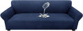 Waterproof Couch Cover, Stretch Non-Slip Oversized Sofa Slipcover with Elastic Bottom Stay-in-Place - Leakproof Furniture Protector for Kids & Pets - Washable (Oversized Sofa, Navy) by Unknown