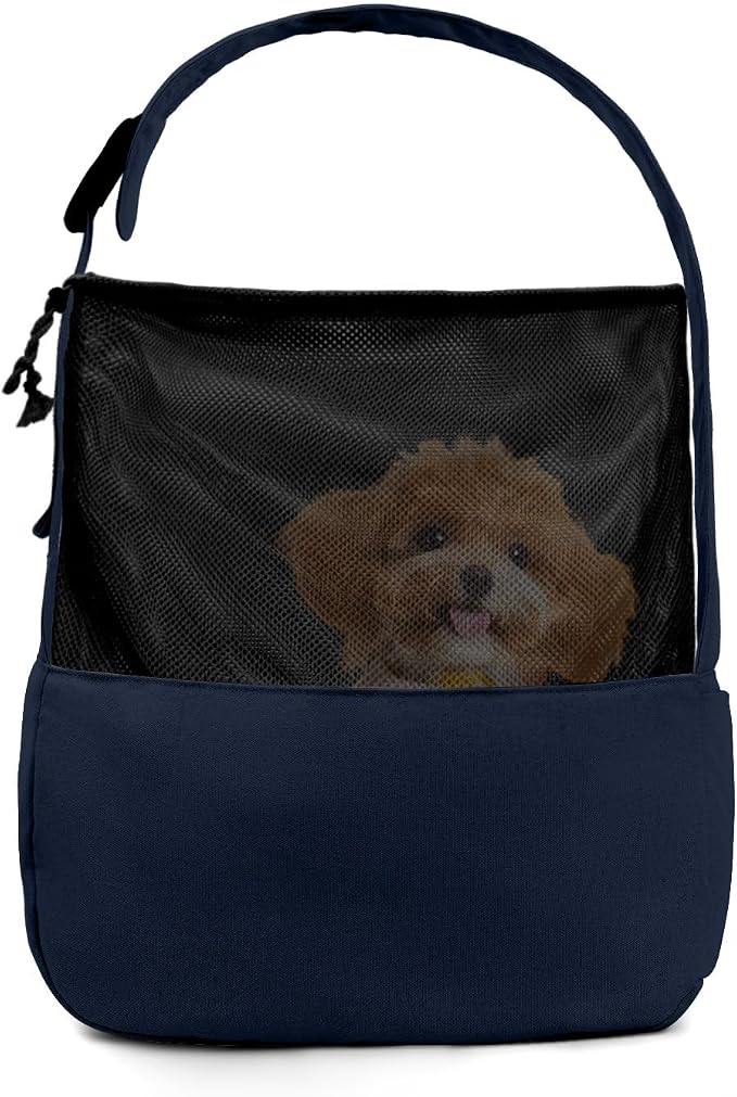 ONECUTE Dog Sling Carrier 15 lbs, Small Dog Carrier Sling for Cat & Puppies | Suitable For Carrying Pet 3-10lbs, Spacious Space So Pets Will Not Be Crowded, Adjustable Shoulder Straps And Breathable Mesh by ONECUTE