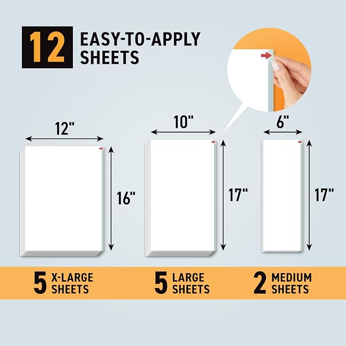 Cat Scratch Deterrent Tape – 12 Clear Anti-Scratch Furniture Sheets | Save Your Sofa Instantly — nearly invisible double-sided sheets cats avoid, peel off residue-free with no sprays or scents - Image 4