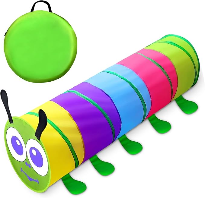 TIKTENT Kids Play Tunnel for Toddlers Colorful Pop Up Crawl Tunnel Toy | Collapsible Gift for Girl Boy Birthday Gift, Indoor Outdoor Toddler Children or Dog by TIKTENT