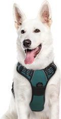 Eagloo Dog Harness for Large Dogs, No Pull Pet Vest with 2 Leash Clips | No Choke with Handle, Adjustable Comfort Fit, Reflective Strips, Easy Walking Control, Dark Green, X-Large by GoExplorewithEagloo