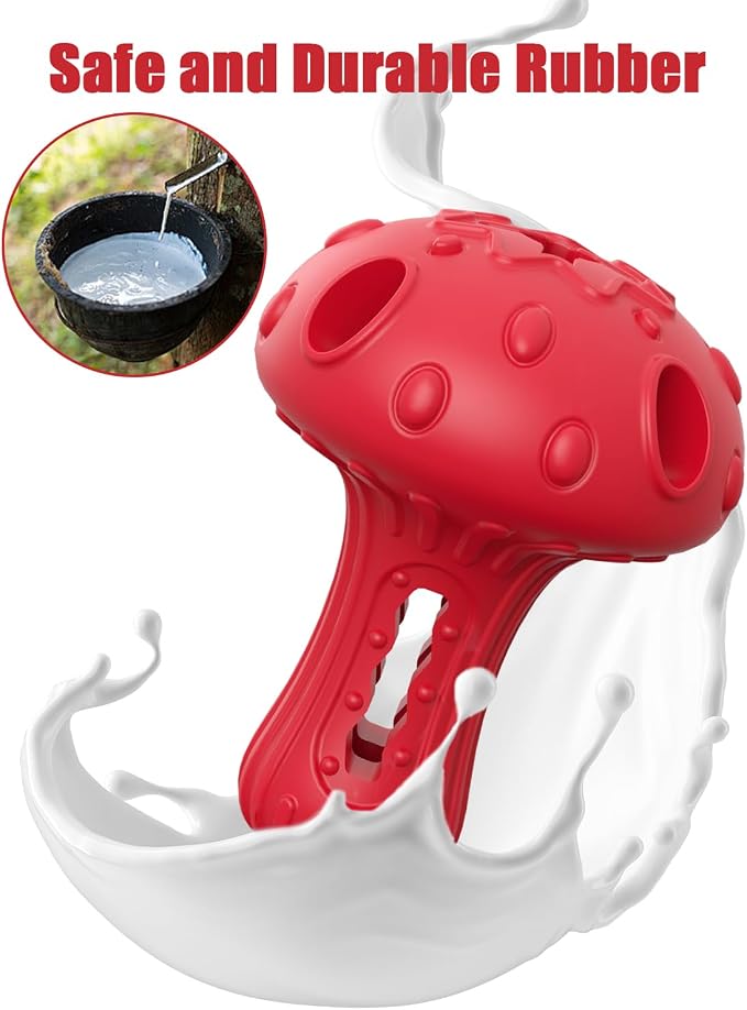 Dog Chew Toys for Aggressive Chewers, Rubber Treat Dispensing Stimulation Toy to Keep Them Busy, Durable Interactive Enrichment Puzzle Toy for Medium Large Breed Dogs - Image 3
