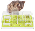 ALL FOR PAWS Interactive Cat Puzzle Feeder & Slow Feed Toy – Mental Stimulation Treat Dispenser Maze for Indoor Cats, Enrichment & Cat Food Toy by Home