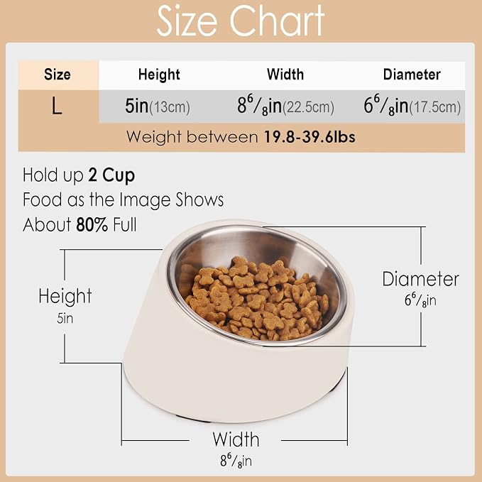 SUPERDESIGN Anti-Vomiting 15° Slanted Pet Bowl L/2 Cup Teal | 15° Tilted, Anti-Vomit & Neck Relief, Non-Slip Base, Detachable Stainless Steel Liner, Dishwasher Safe, for Cats & Dogs - Image 7